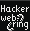 Hacker webring with a ring in the background